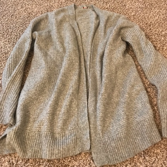 Gray Gap Cardigan - Picture 2 of 3